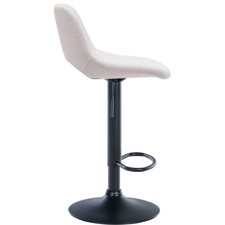Barhocker Camden Stoff schwarz