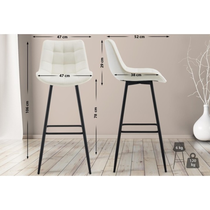 Barhocker Dartford Samt