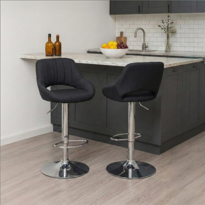 2er Set Barhocker Milet Stoff C
