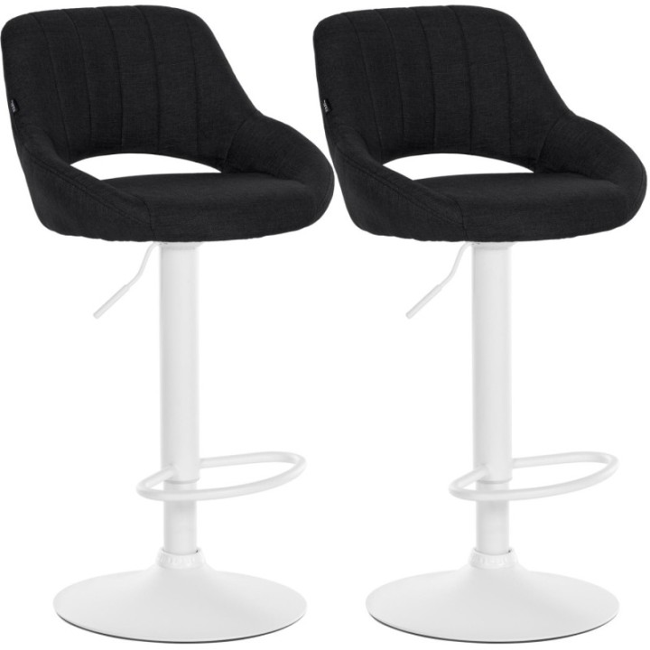 2er Set Barhocker Milet Stoff W