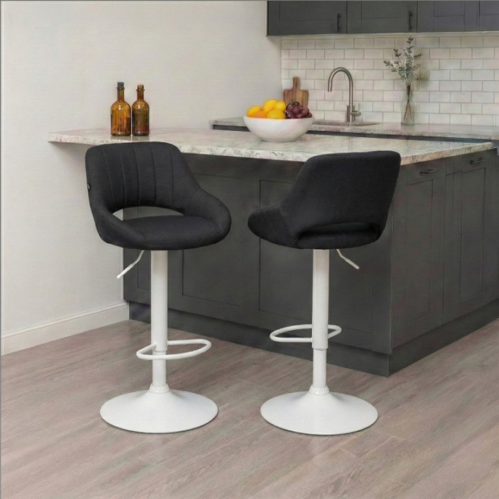 2er Set Barhocker Milet Stoff W