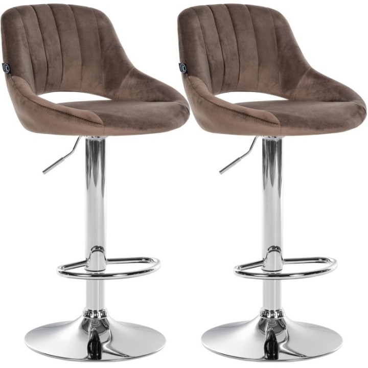 2er Set Barhocker Milet Samt C
