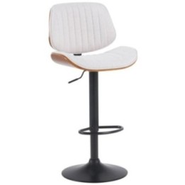 Barhocker Clawson Stoff schwarz