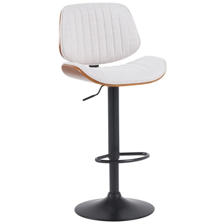 Barhocker Clawson Stoff schwarz