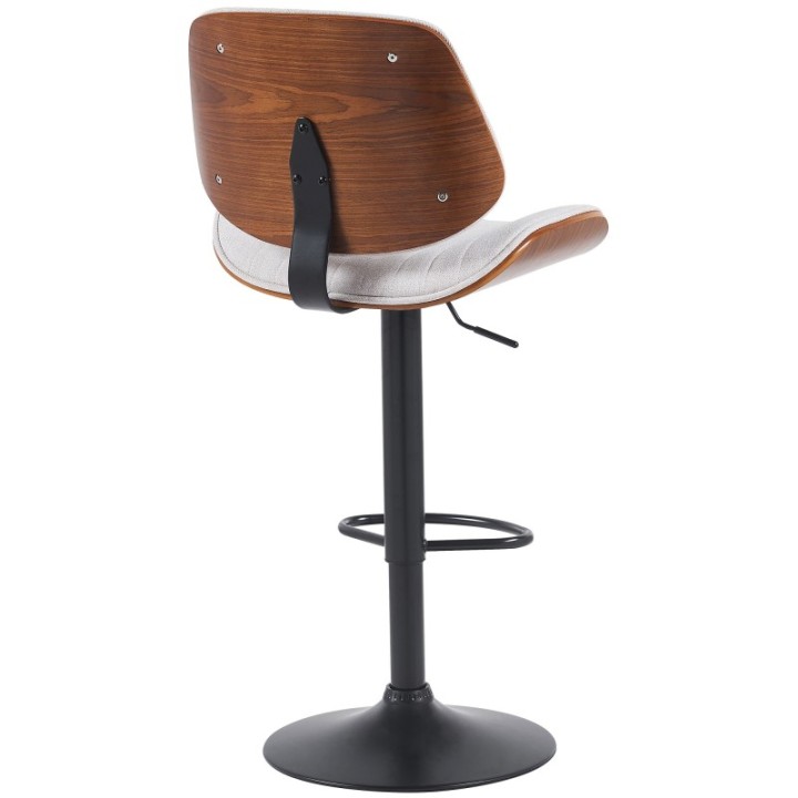 Barhocker Clawson Stoff schwarz