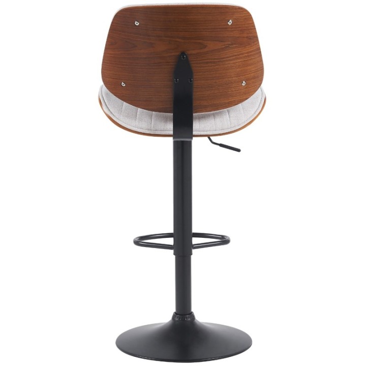Barhocker Clawson Stoff schwarz