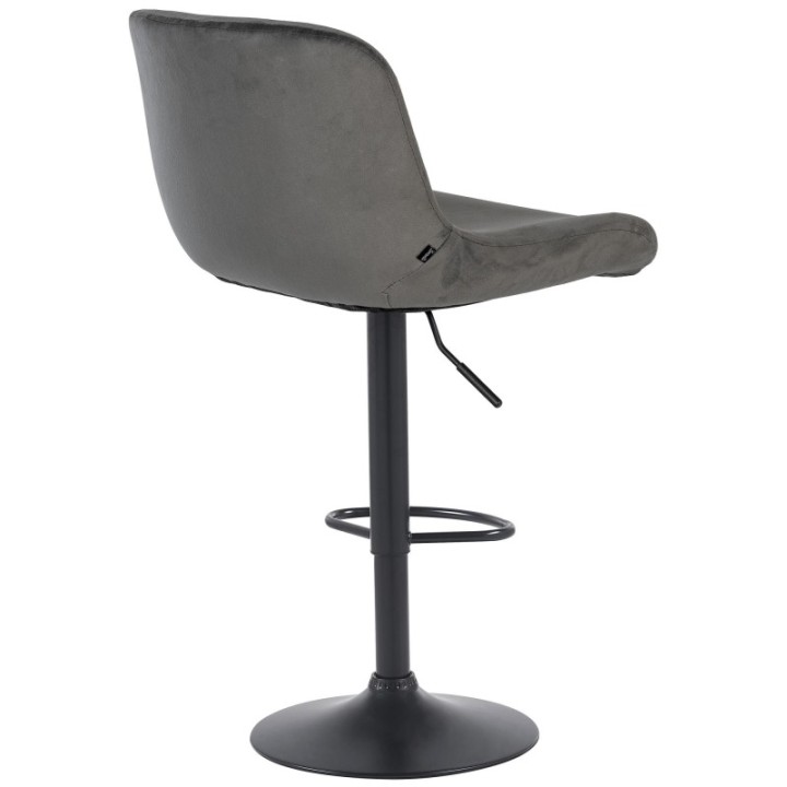 Barhocker Solon Schwarz Samt