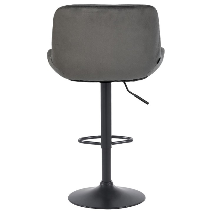 Barhocker Solon Schwarz Samt