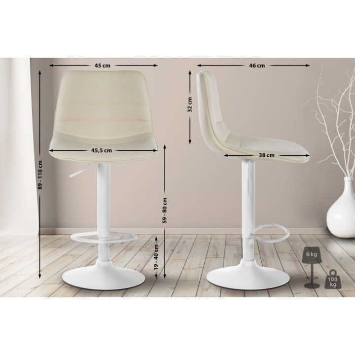 2er Set Barhocker Lex Kunstleder W