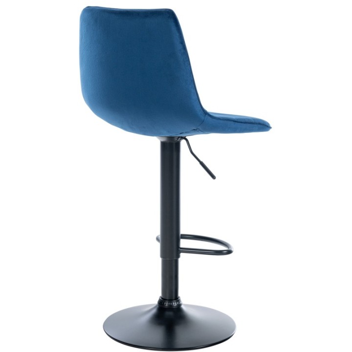 2er Set Barhocker Lex Samt Schwarz