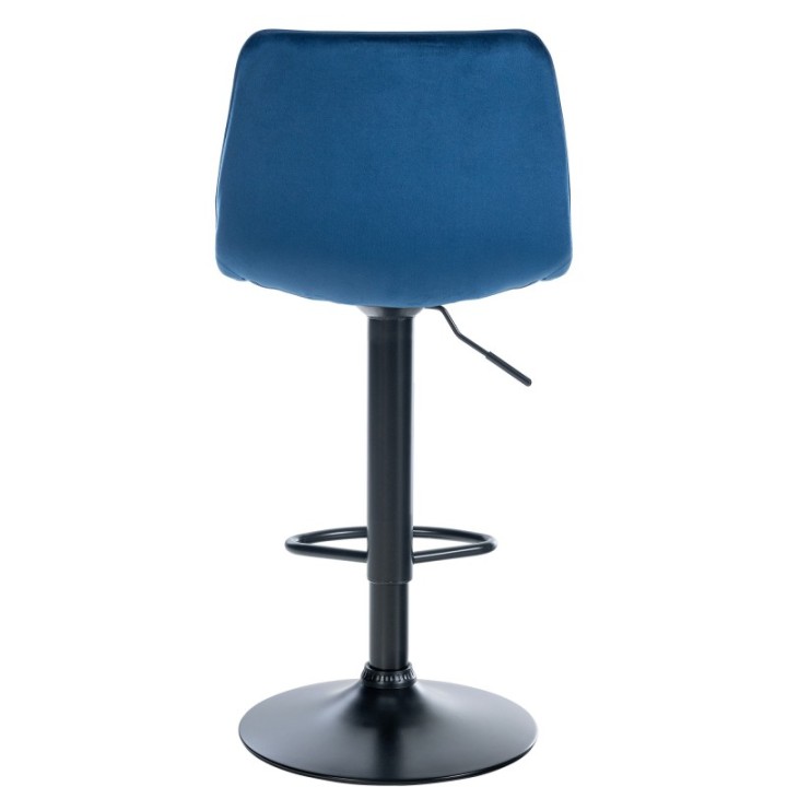 2er Set Barhocker Lex Samt Schwarz