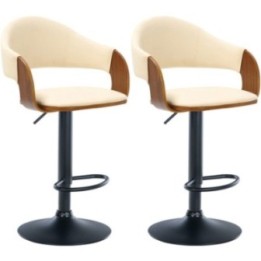 2er Set Barhocker Nilse Kunstleder schwarz