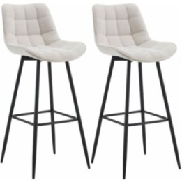 2er Set Barhocker Dartford Stoff 