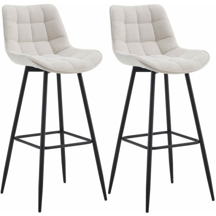 2er Set Barhocker Dartford Stoff 