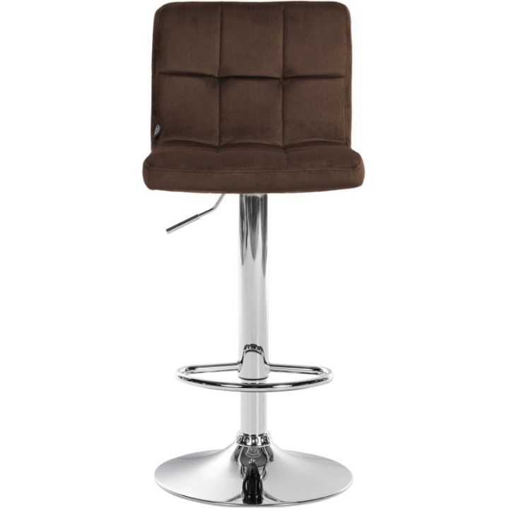 2er Set Barhocker Peru Samt chrom
