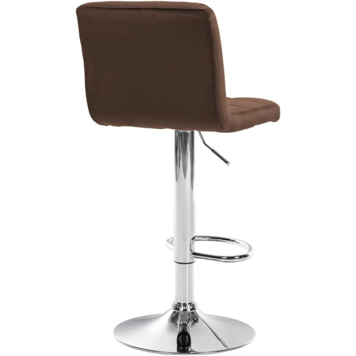 2er Set Barhocker Peru Samt chrom