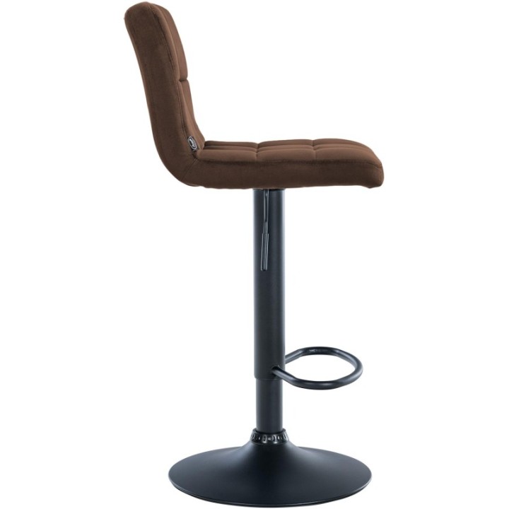 2er Set Barhocker Peru Samt schwarz