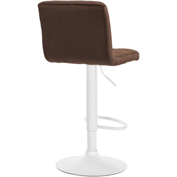 2er Set Barhocker Peru Samt weiß