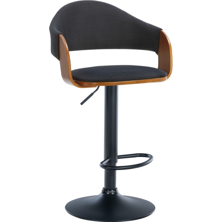 2er Set Barhocker Nilse Stoff schwarz