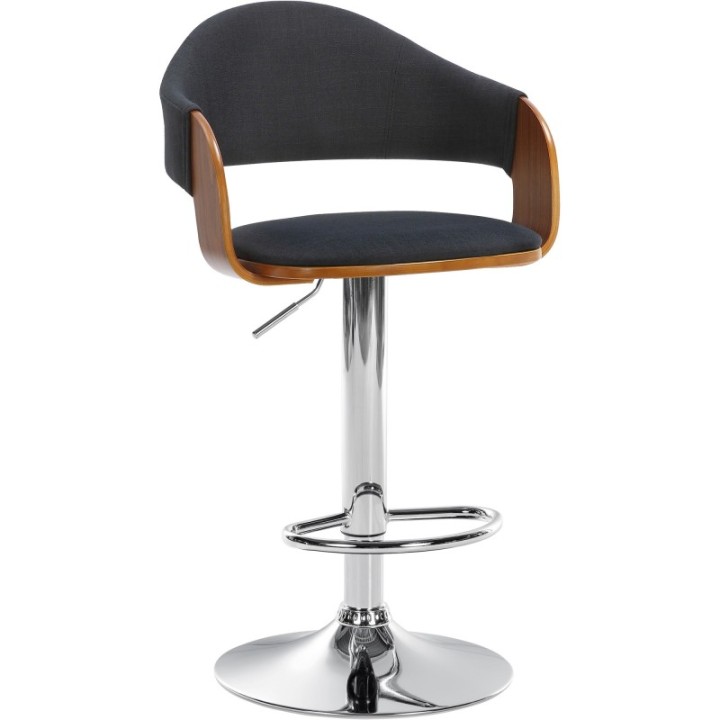 2er Set Barhocker Nilse Stoff chrom