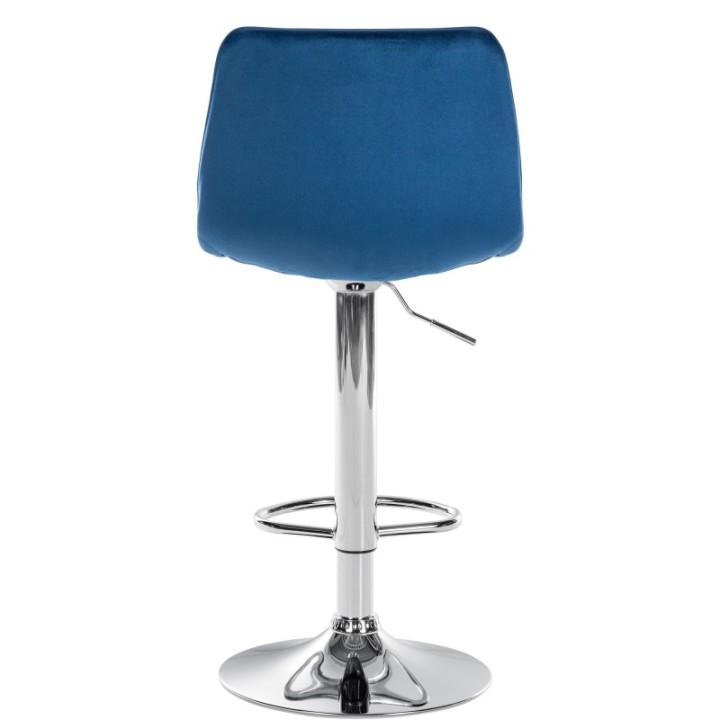 2er Set Barhocker Lex Samt Chrom