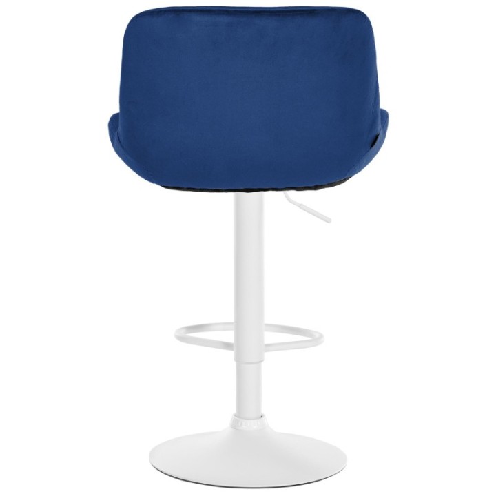2er Set Barhocker Solon Weiß Samt