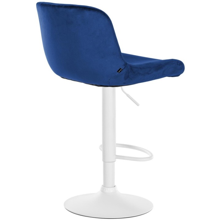 2er Set Barhocker Solon Weiß Samt