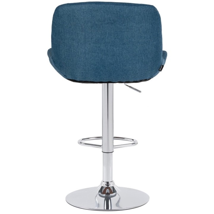 2er Set Barhocker Solon Chrom Stoff 