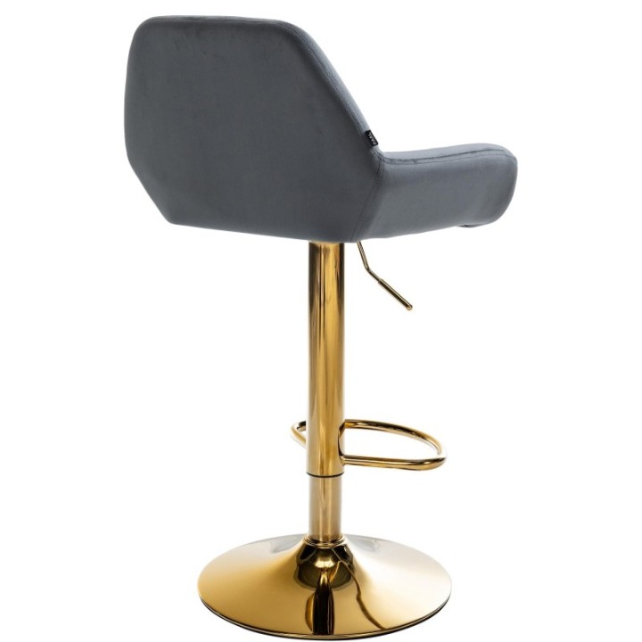 2er Set Barhocker Braga Gold Samt