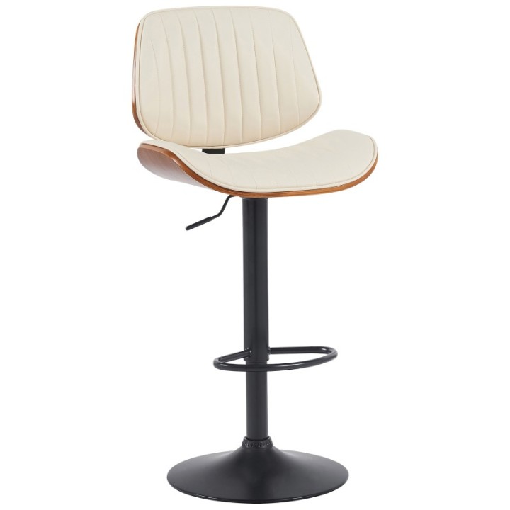 Barhocker Clawson Kunstleder schwarz