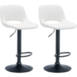 2er Set Barhocker Camden Kunstleder schwarz