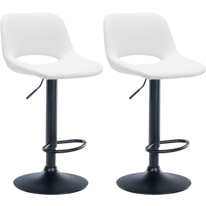 2er Set Barhocker Camden Kunstleder schwarz