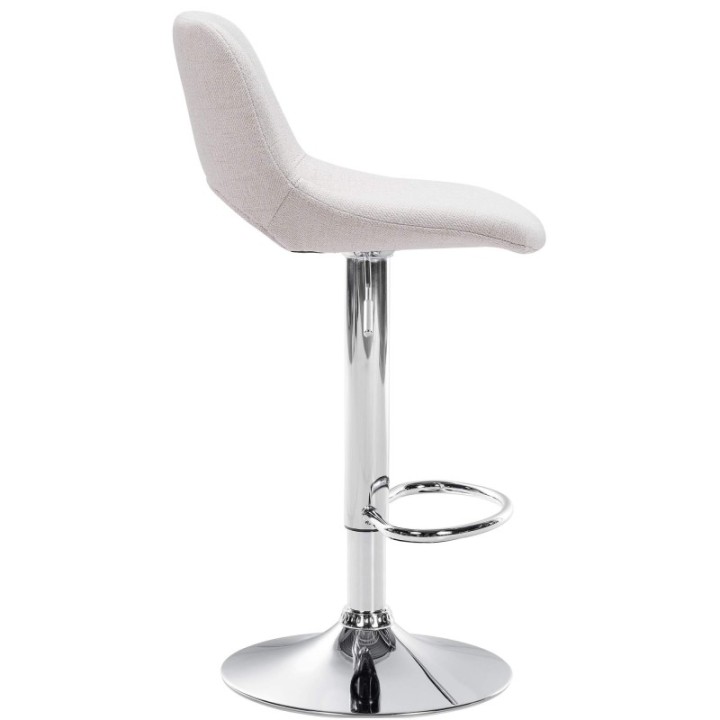 2er Set Barhocker Camden Stoff chrom