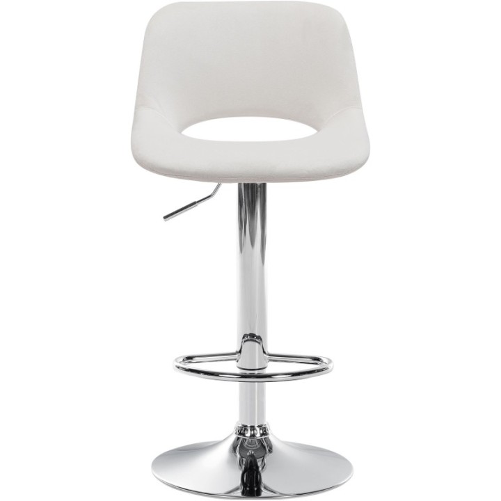 2er Set Barhocker Camden Samt chrom