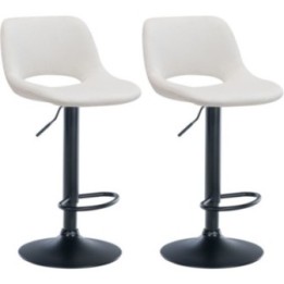 2er Set Barhocker Camden Samt schwarz