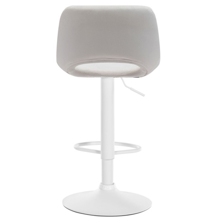 2er Set Barhocker Camden Samt weiß