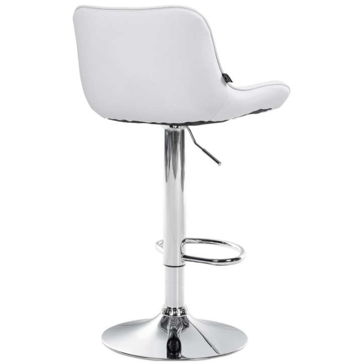 2er Set Barhocker Vonore Kunstleder chrom