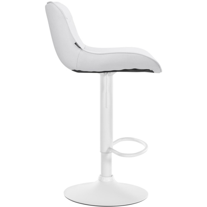 2er Set Barhocker Vonore Kunstleder weiß
