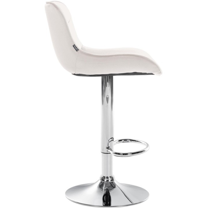 2er Set Barhocker Vonore Samt chrom