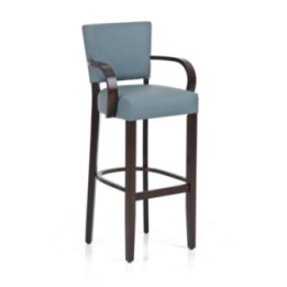 Barhocker Ethel mit Armlehne cappuccino