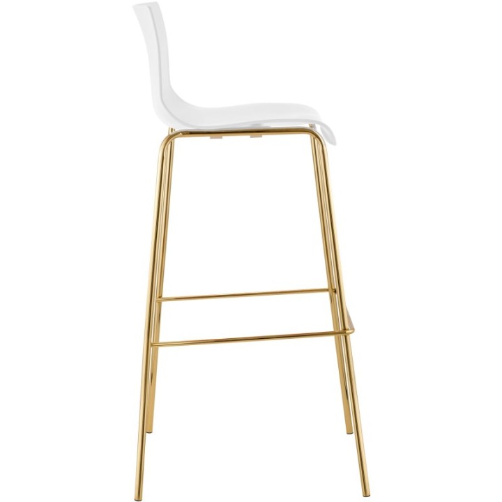 Barhocker Hoover Kunststoff 4-Fuß Gold