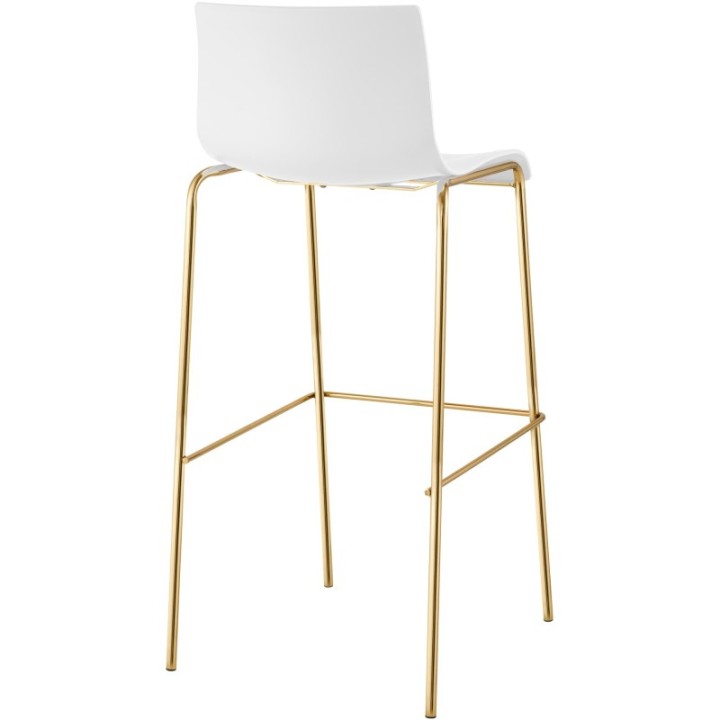 Barhocker Hoover Kunststoff 4-Fuß Gold
