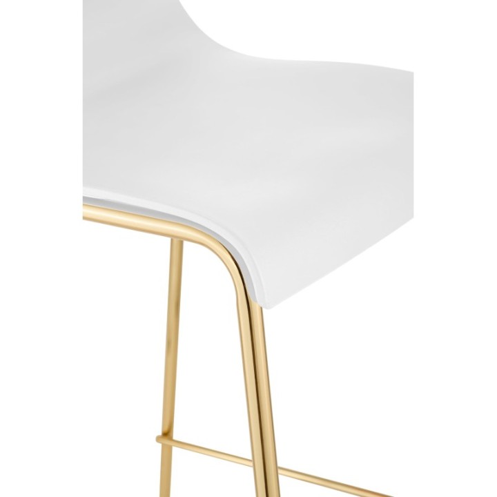 Barhocker Hoover Kunststoff 4-Fuß Gold