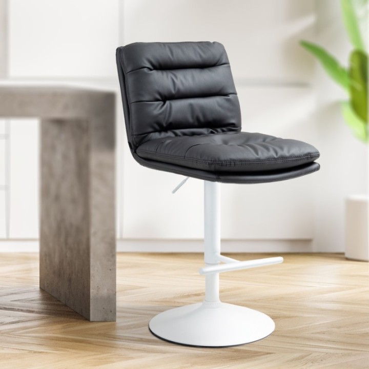 2er Set Barhocker Damar Kunstleder weiß 
