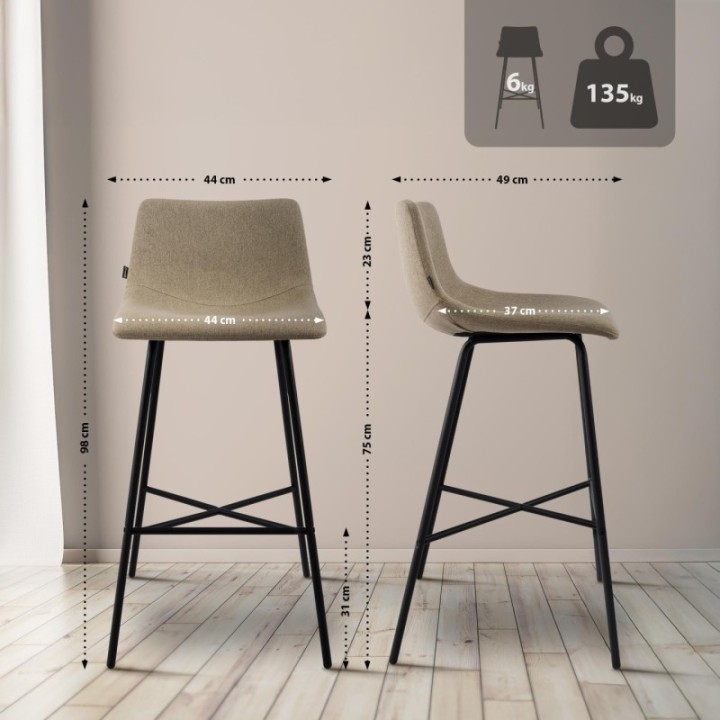 Barhocker Altona Stoff