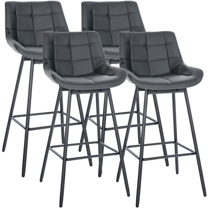 4er Set Barhocker Weston Schwenkbar Kunstleder