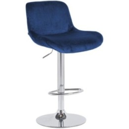 Barhocker Solon Chrom Samt