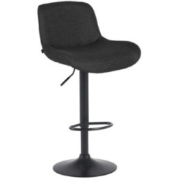 Barhocker Solon Schwarz Stoff