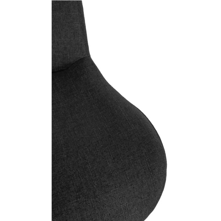 Barhocker Solon Schwarz Stoff