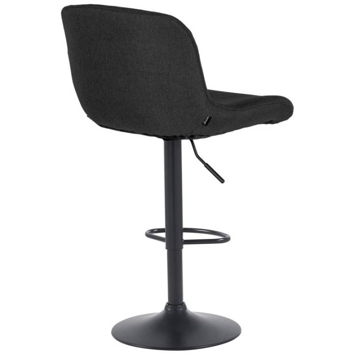 Barhocker Solon Schwarz Stoff